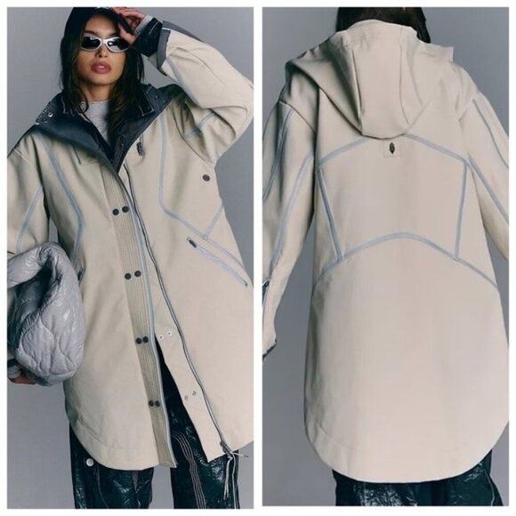 Free People Jackets & Blazers - Free People Movement Moon Magic Reflective Rain Parka Size S